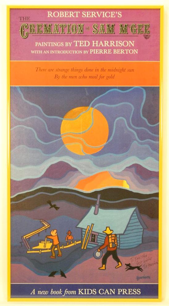 Print signed Ted Harrison, 24 1/2" x 12 1/4", "The (1 of 1)