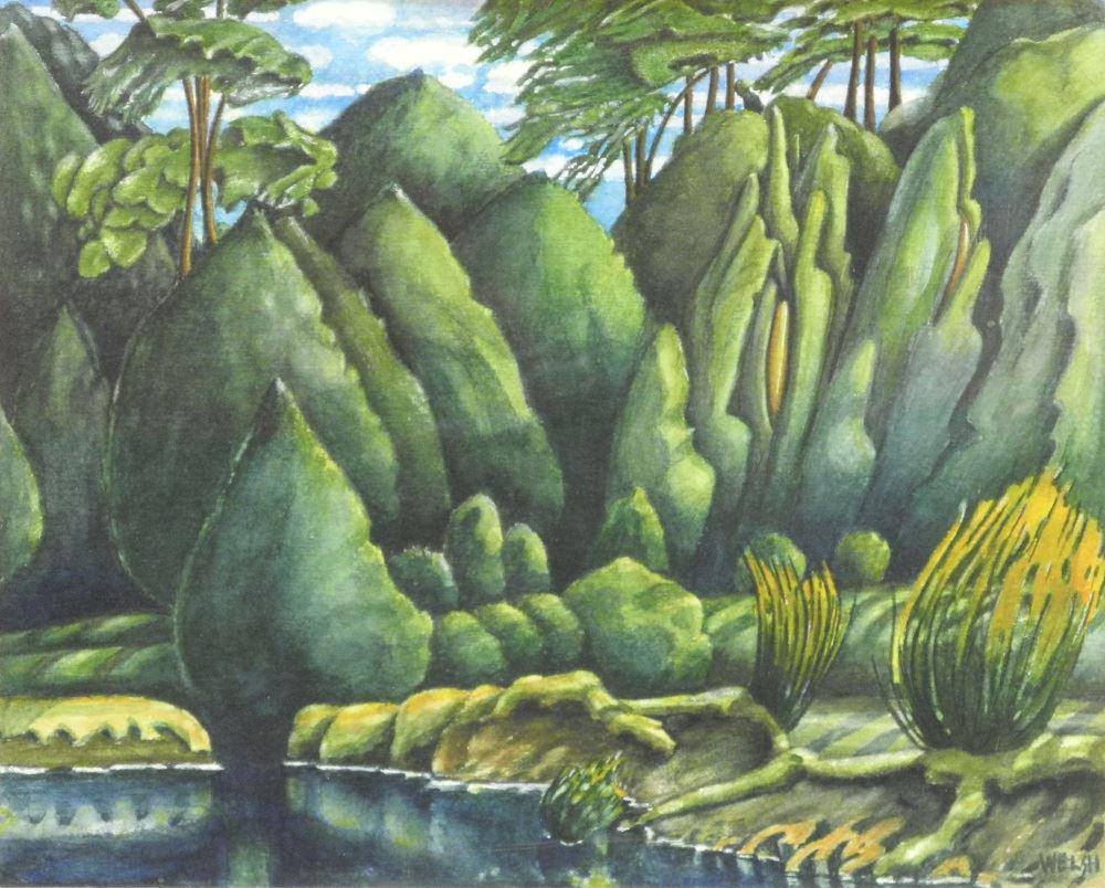 Watercolour signed (Philip) Welsh, 8 1/4" x 10 1/4", (1 of 3)