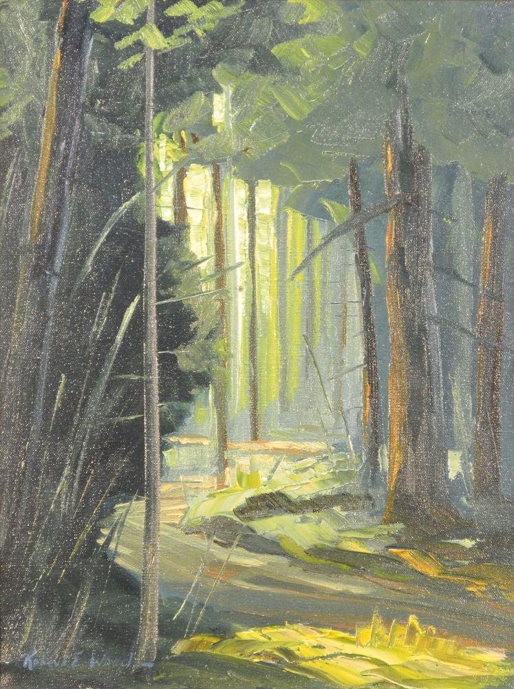 Oil on canvas signed Robert E.Wood, 15 1/4" x 11 1/2", (1 of 4)