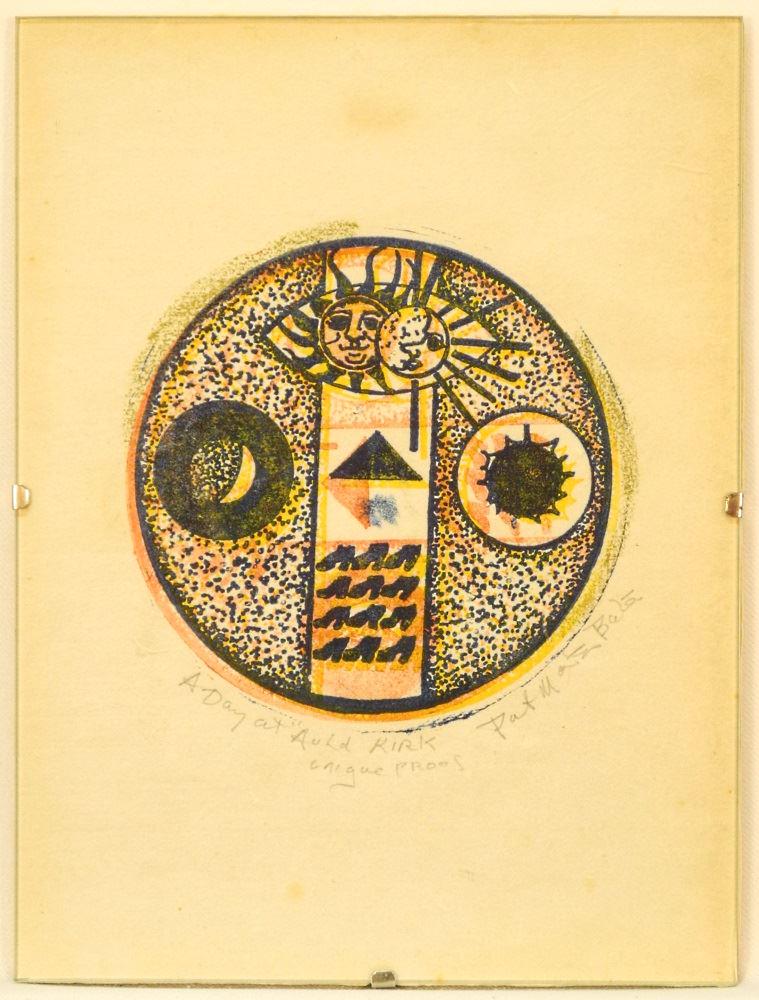 Unique Proof Signed Pat Martin Bates, 9 1/2" x 7", "A (1 of 4)