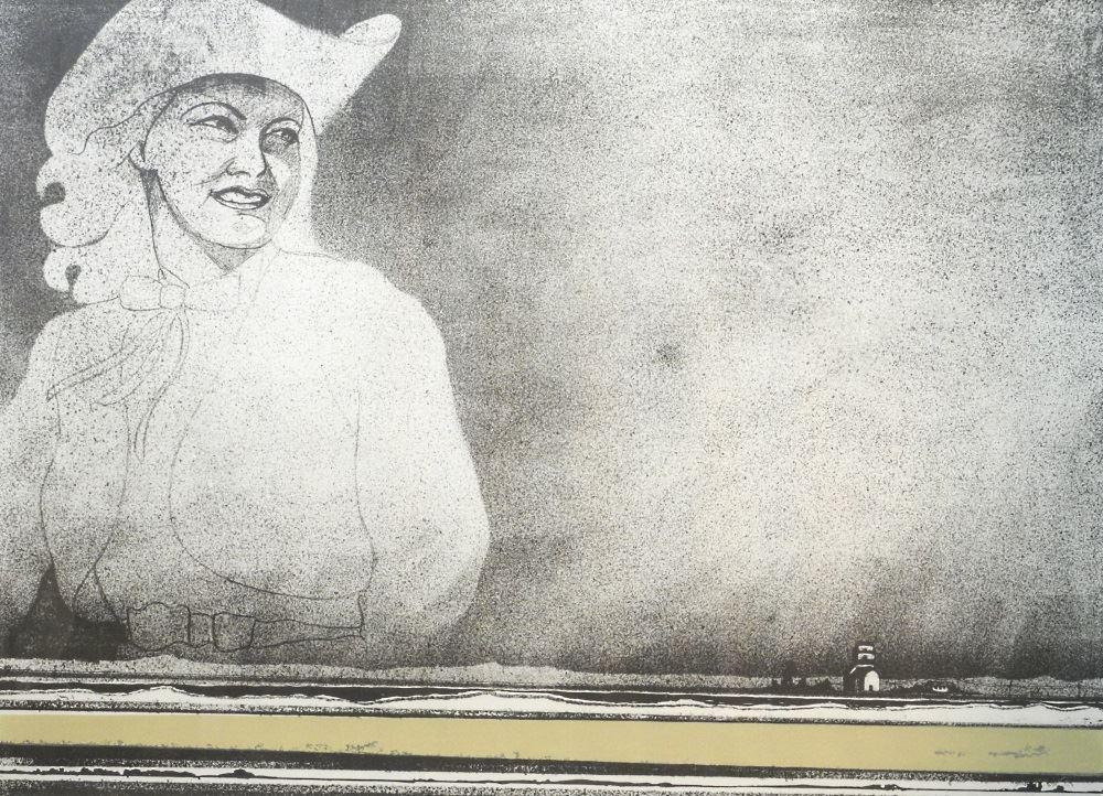 Print signed (Charles) Pachter'69, 27" x 36 1/2", "And (1 of 5)