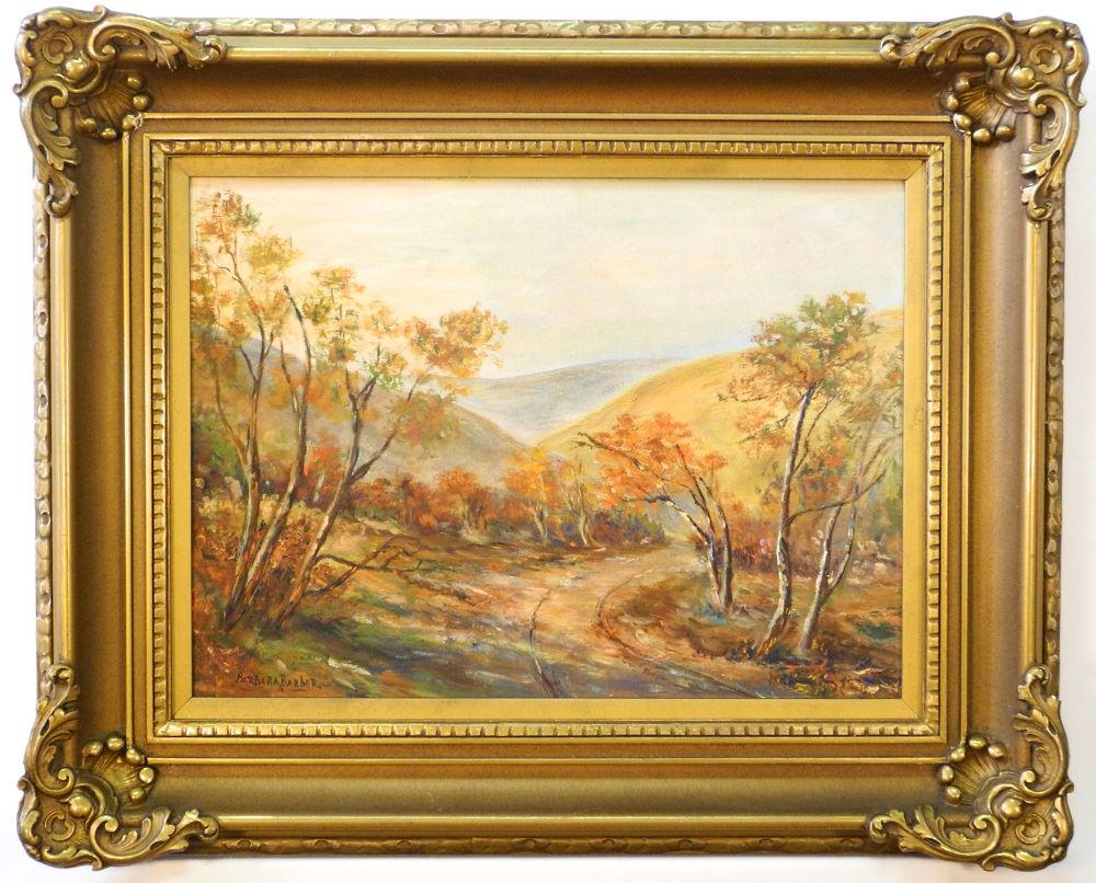 Oil on Canvas signed Barbara Barber, 13 1/2" x 18 1/2", (1 of 5)