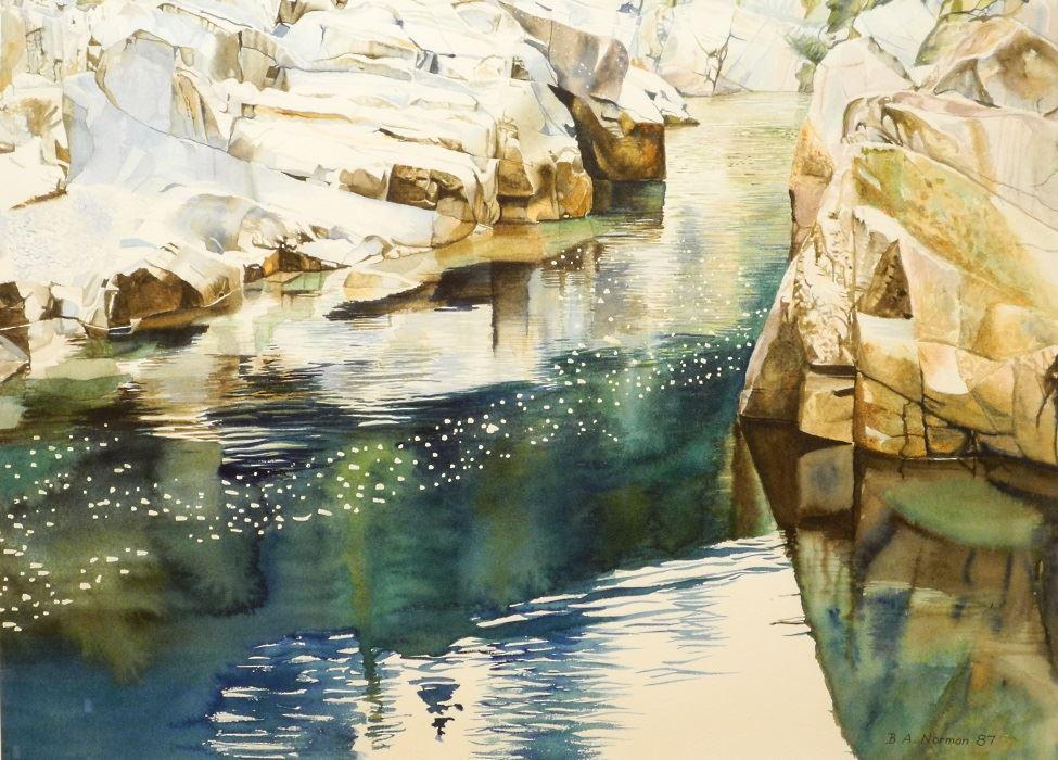 Watercolour signed B.A. Norman (Brian), 20 1/2" x 28 (1 of 5)