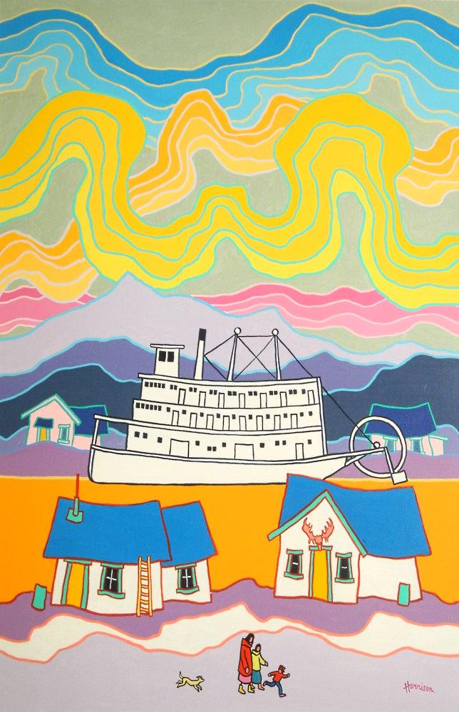 Acrylic on canvas signed Harrison, 36" x 24", (1 of 16)