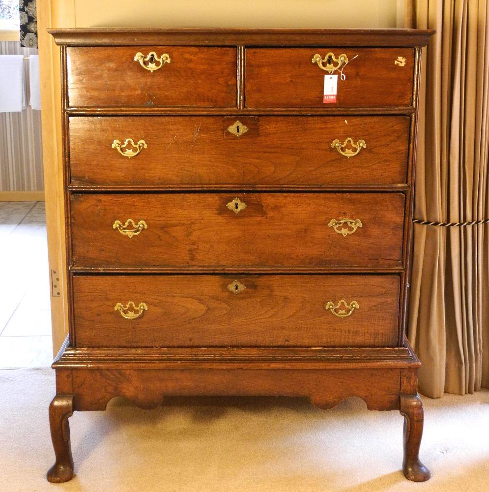 Late 17th / early 18th century five drawer chest on (1 of 11)