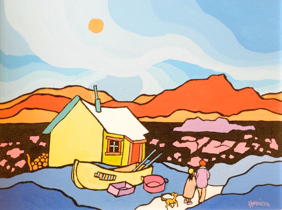 Acrylic on canvas signed Ted Harrison 2005, 14" x 18", (1 of 10)