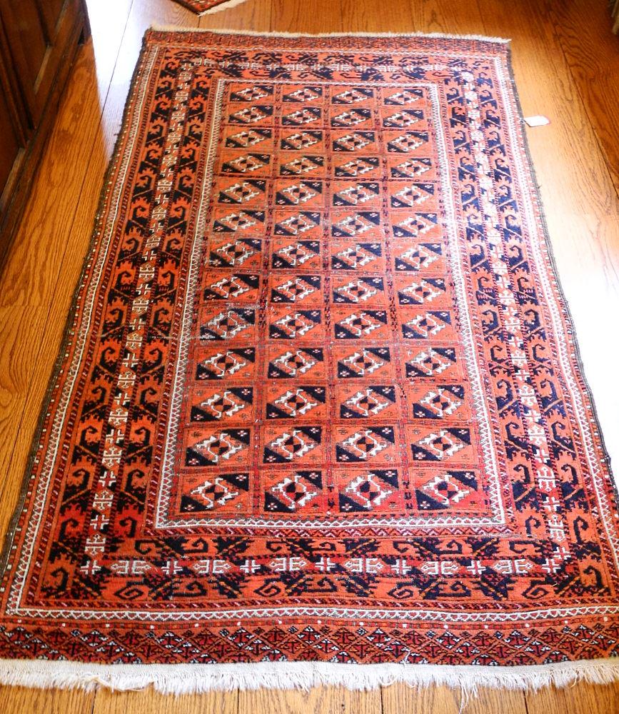Baluchi rug, approximately 6'7" x 3'9". (1 of 5)