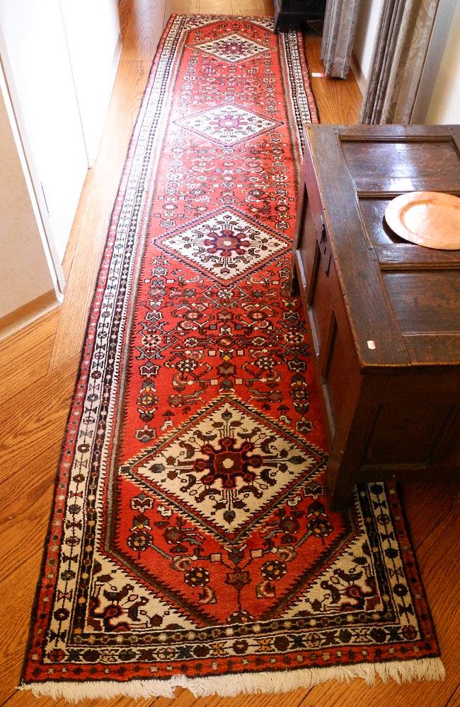 Hamadan runner, approximately 13'7" x 3'1". (1 of 5)
