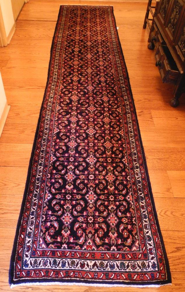 Hamadan runner, approximately 13'7" x 2'9". (1 of 5)