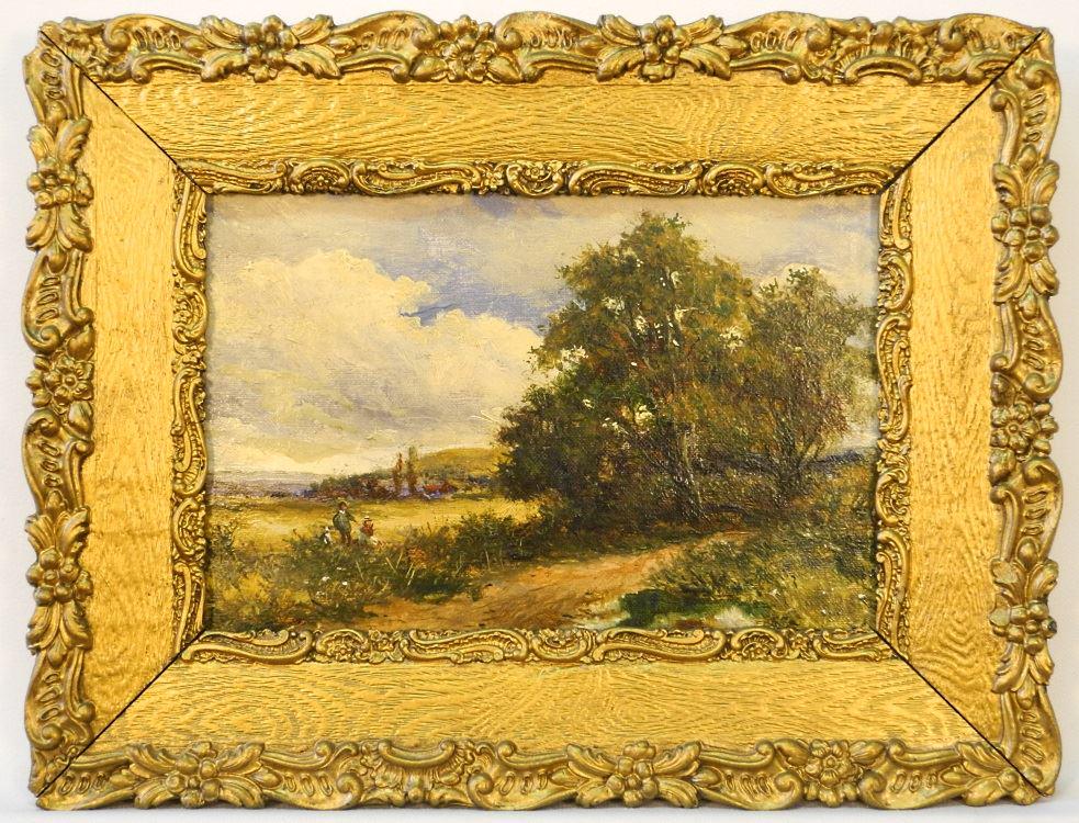 Oil on panel signed David Cox, 6 1/2" x 10", "A (1 of 11)