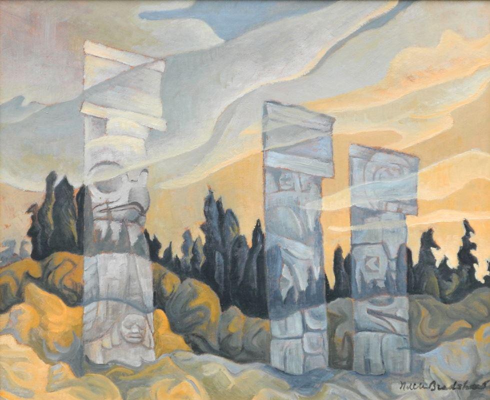 Oil on canvas signed Nell Bradshaw, 20" x 24", (1 of 9)