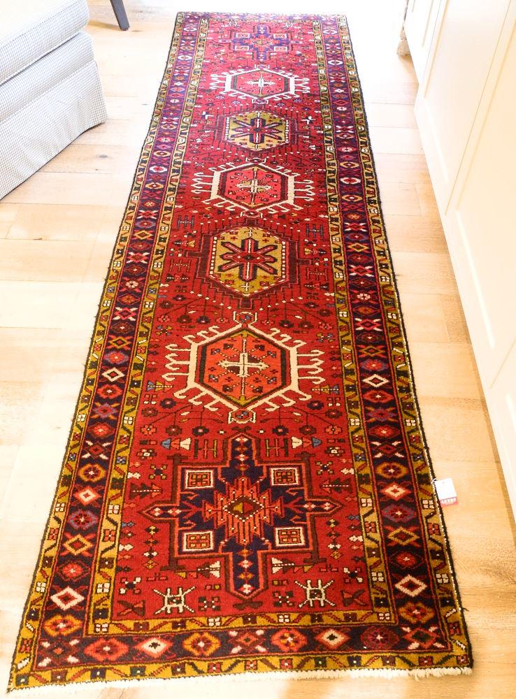 Ardebil runner, approximately 10'3" x 2'10". (1 of 6)