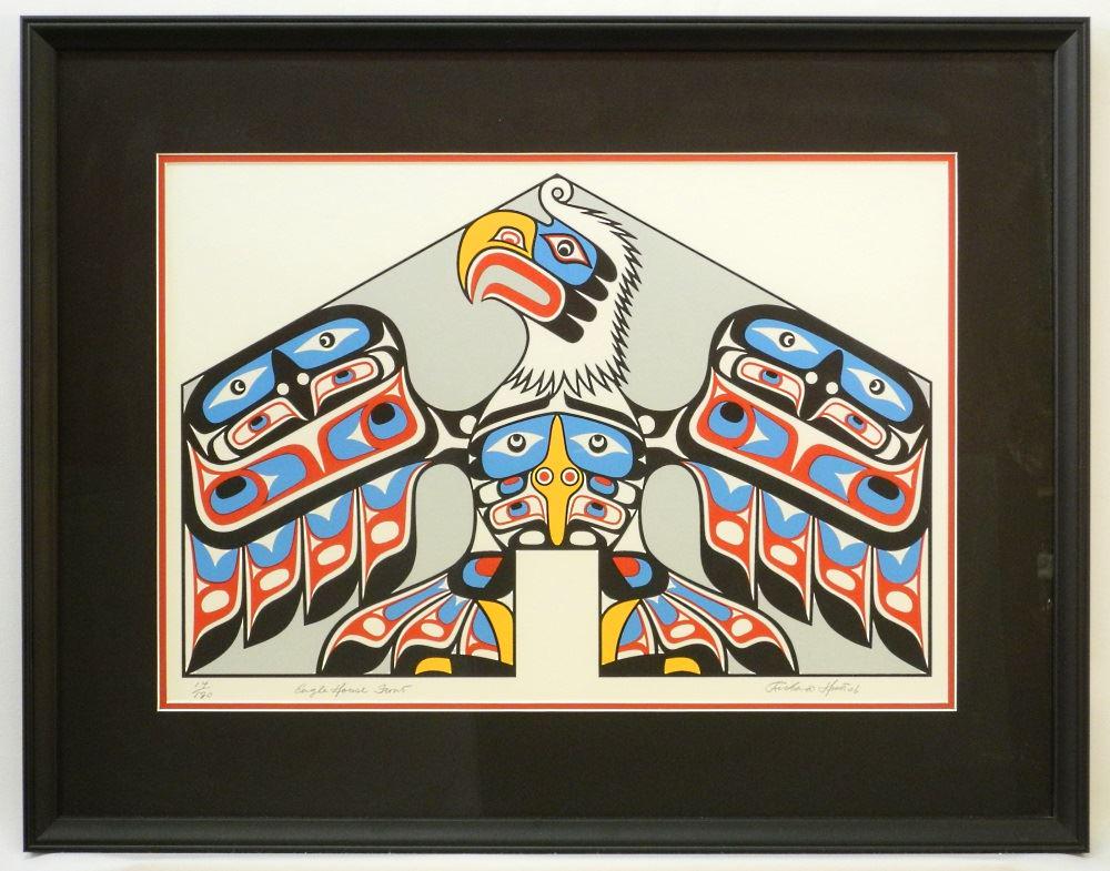 Kwagulth Serigraph #14/180 signed Richard Hunt, 12" x (1 of 4)