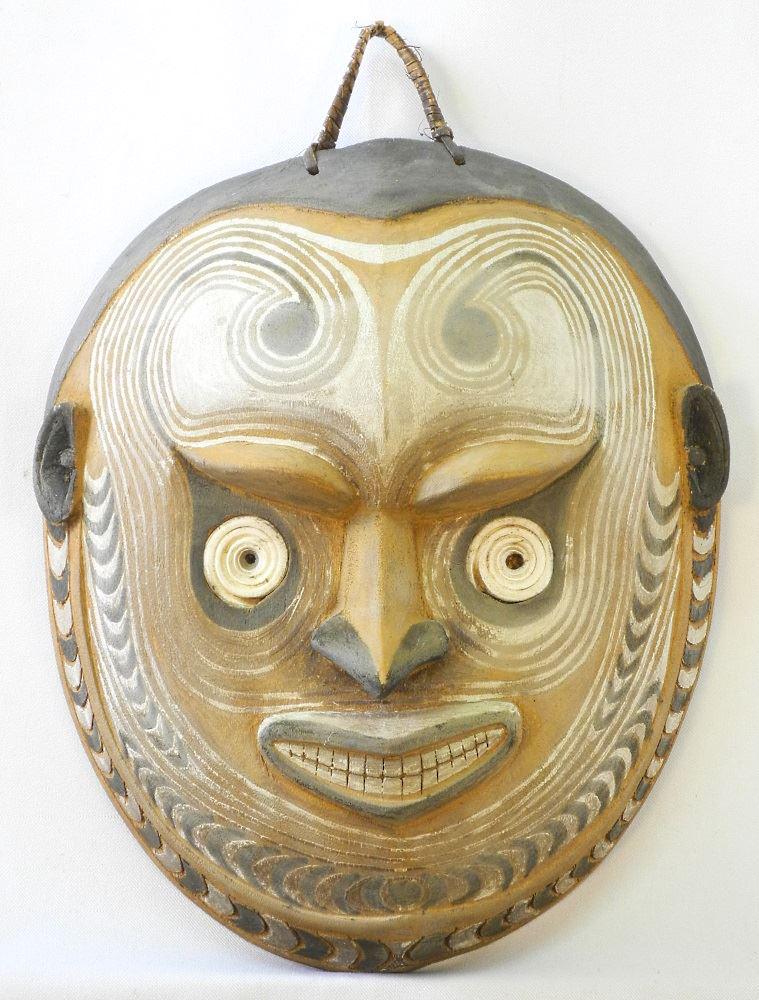 Papua New Guinea Mask, 15" high. (1 of 2)