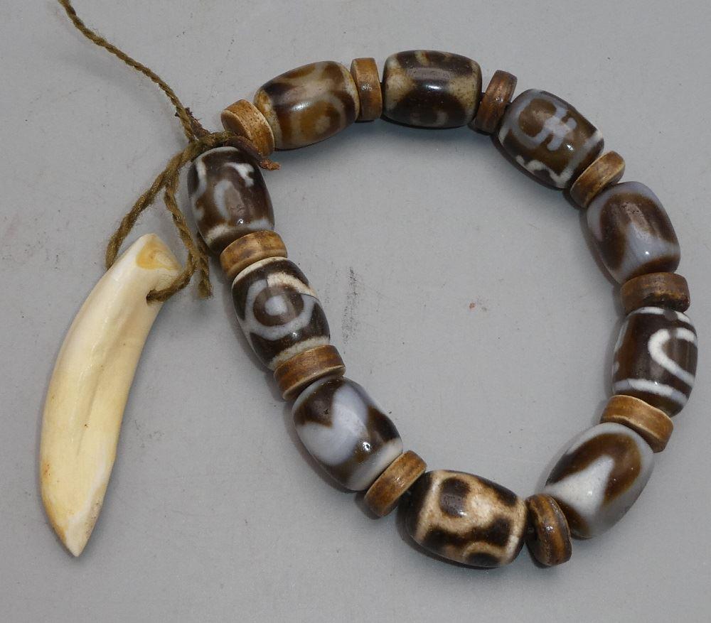 Sino-Tibetan "Eyes of Heaven" Blessing Beads Bracelet. (1 of 1)