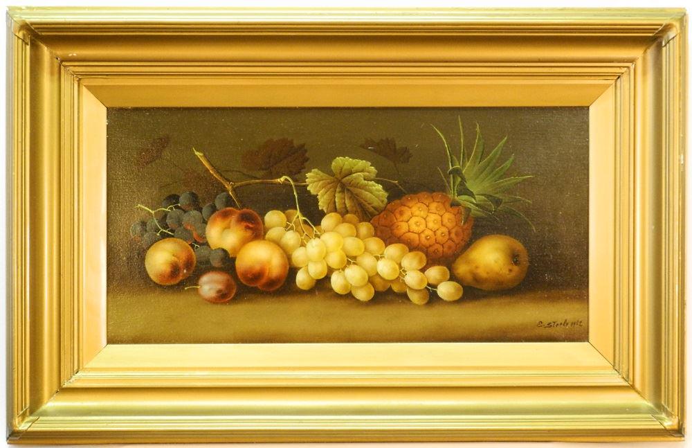 Oil on canvas signed E.Steele '02, 11 1/2" x 23 1/2", (1 of 5)