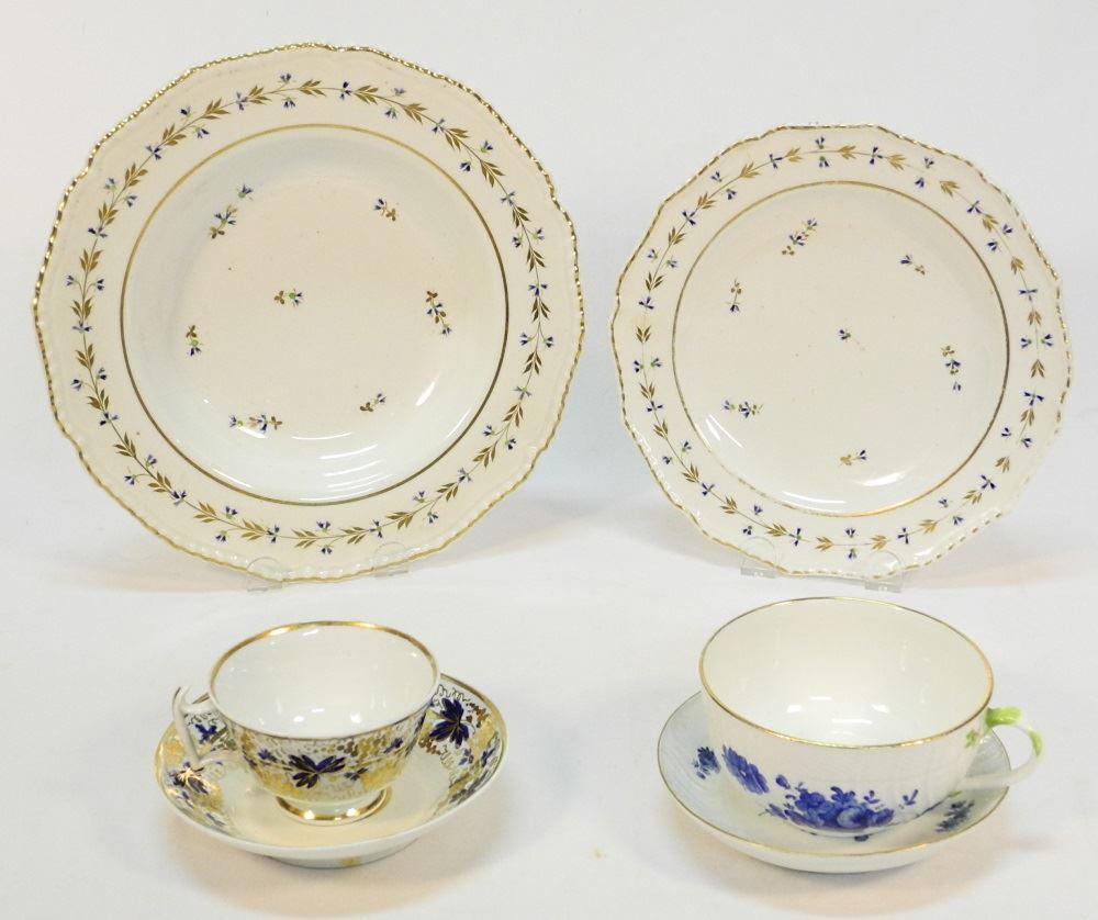 Antique Porcelain Group: 4 Pieces of Derby, Meissen Cup (1 of 8)