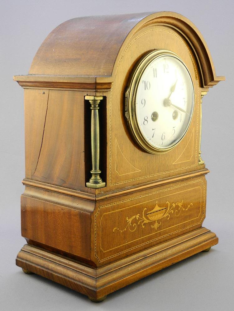 Edwardian Mahogany Mantle Clock, French Movement, 11 (1 of 6)