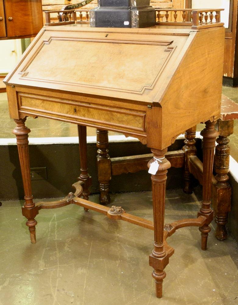 Dutch Walnut Fall Front Bureau. (1 of 6)