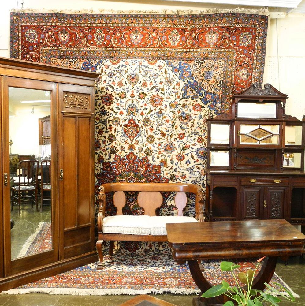 Sarough Carpet, approximately 9'8" x 13'6". (1 of 5)