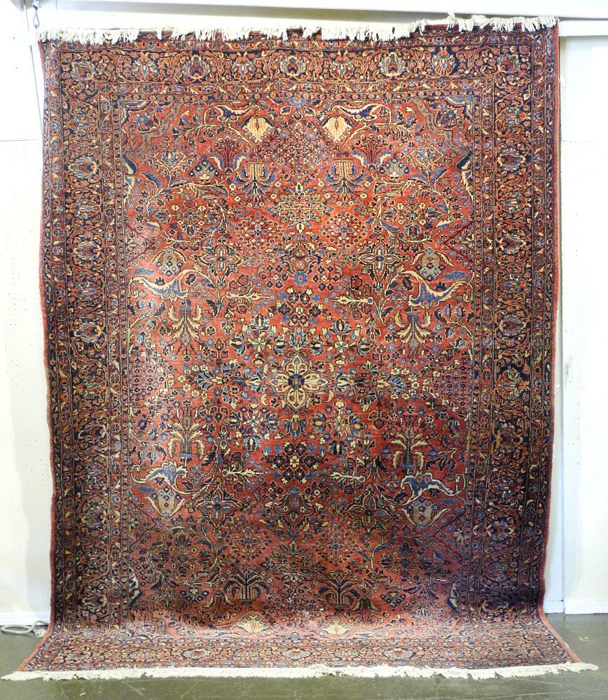 Hand knotted Persian carpet, approximately 8' x 11'6". (1 of 13)