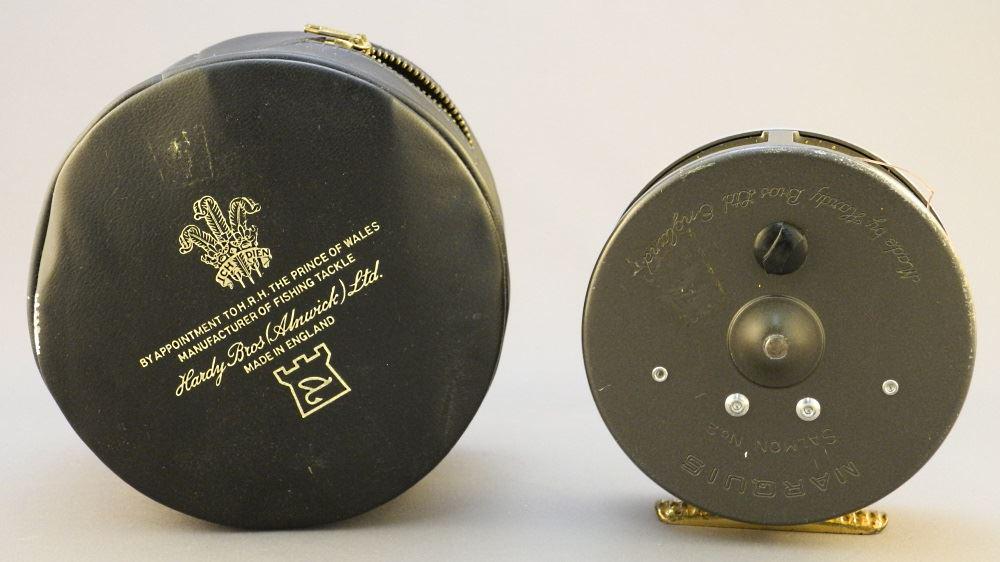 Hardy Bros Ltd. England Marquis Salmon No.2 Reel & Soft (1 of 9)