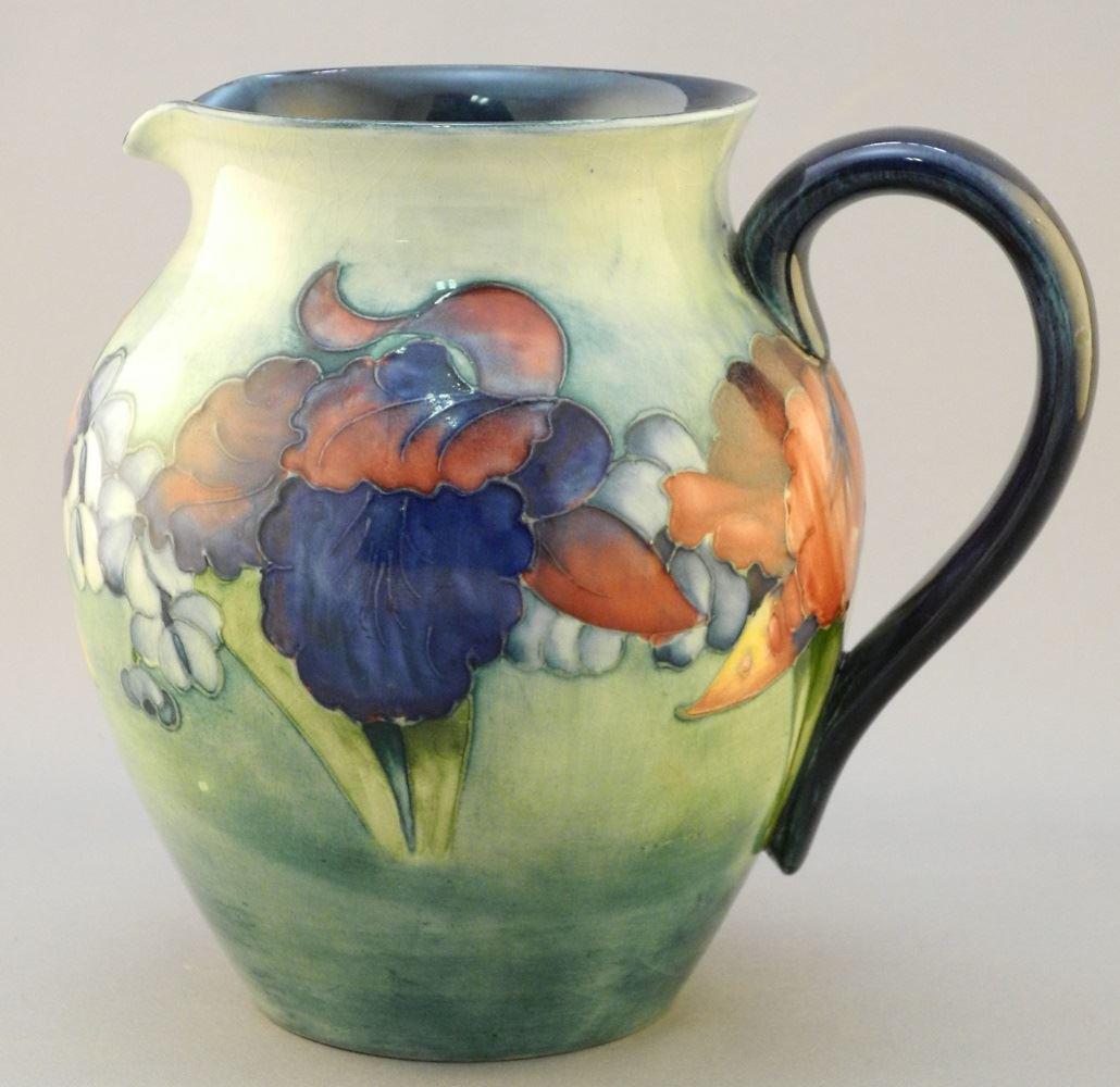 Moorcroft Orchid Pitcher, 6" high. (1 of 11)