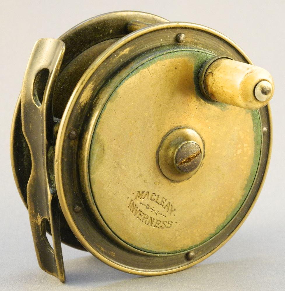 Macleay of Inverness Brass Reel, 3" diameter, bent (1 of 6)
