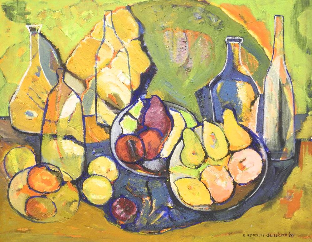 Oil on board signed E. Hembroff- Schleicher'69, 21 3/4" (1 of 12)