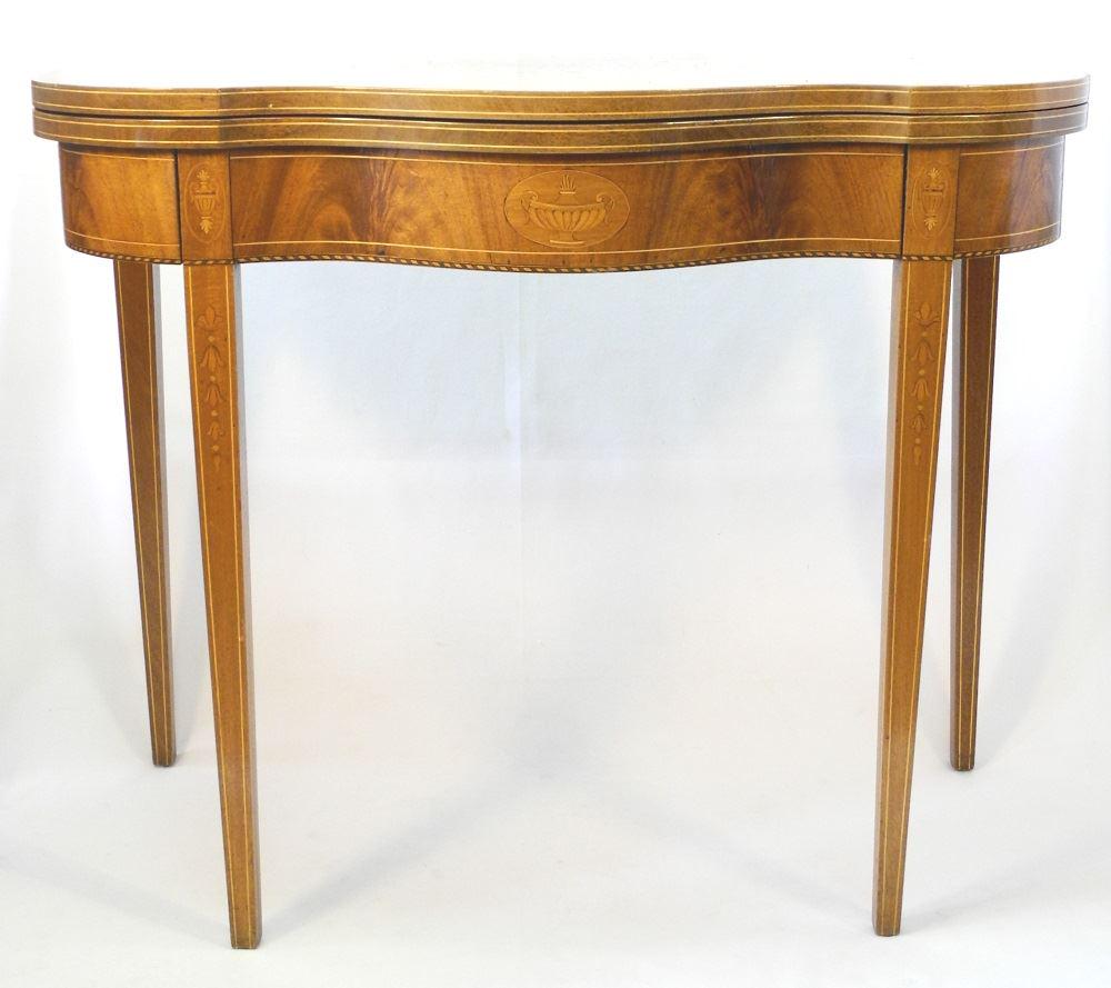 19th Century Fold Over Mahogany Tea Table, 30 1/4" (1 of 12)