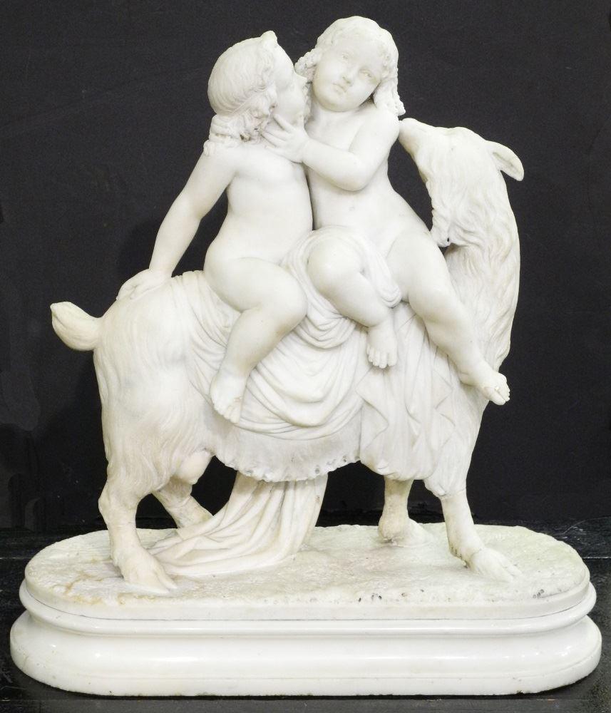 19th Century Marble Allegorical Statue, restored at (1 of 14)