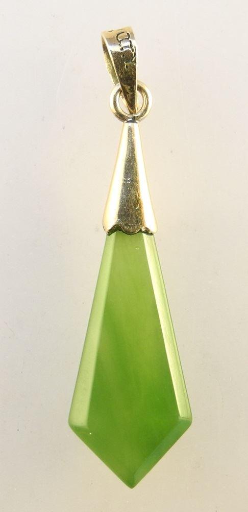 14K & Jade Pendant. (1 of 2)