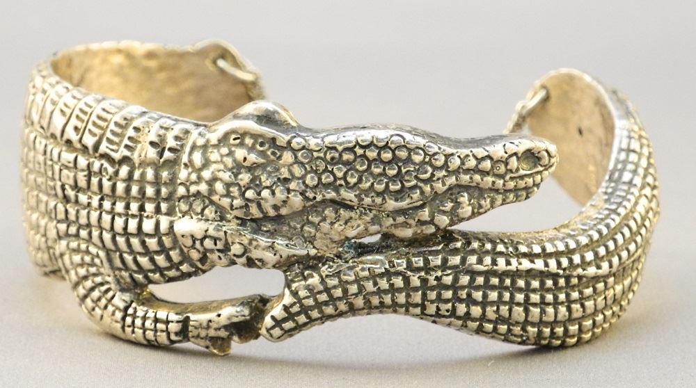 Emilia Castillo Sterling Silver Alligator Bracelet, 2 (1 of 9)