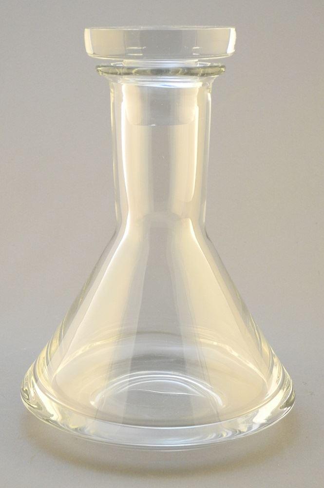 Iittala Decanter Monogrammed TW, 8 3/4" high.: Iittala Decanter Monogrammed TW, 8 3/4" high.