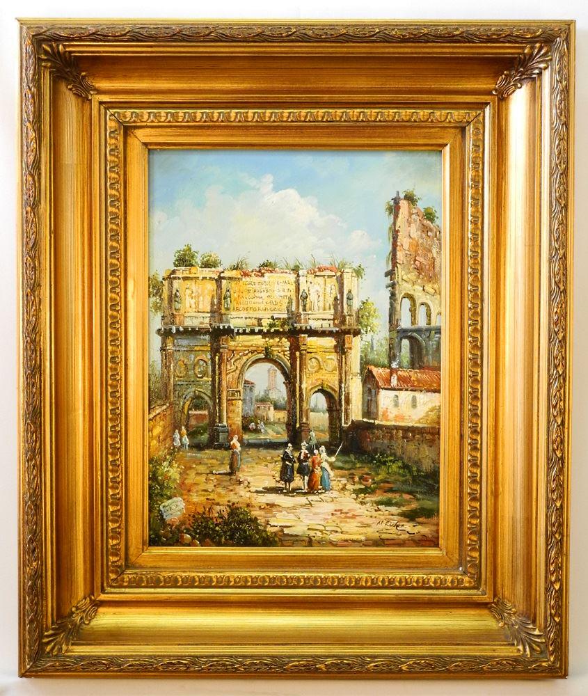 Oil on Board, 16" x 12", "Triumphal Arch". (1 of 5)