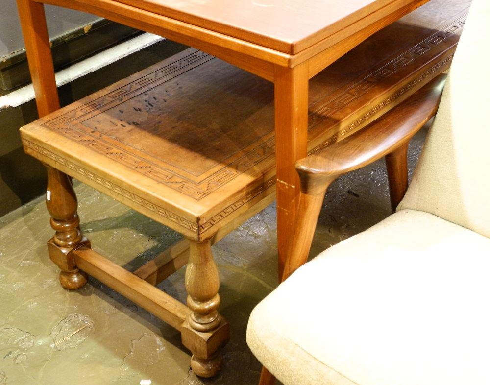 Carved Wooden Low Table. (1 of 1)