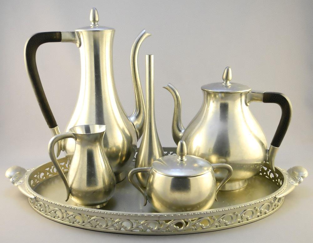 Royal Holland 6 Piece Tea & Coffee Service, tray 17 (1 of 5)