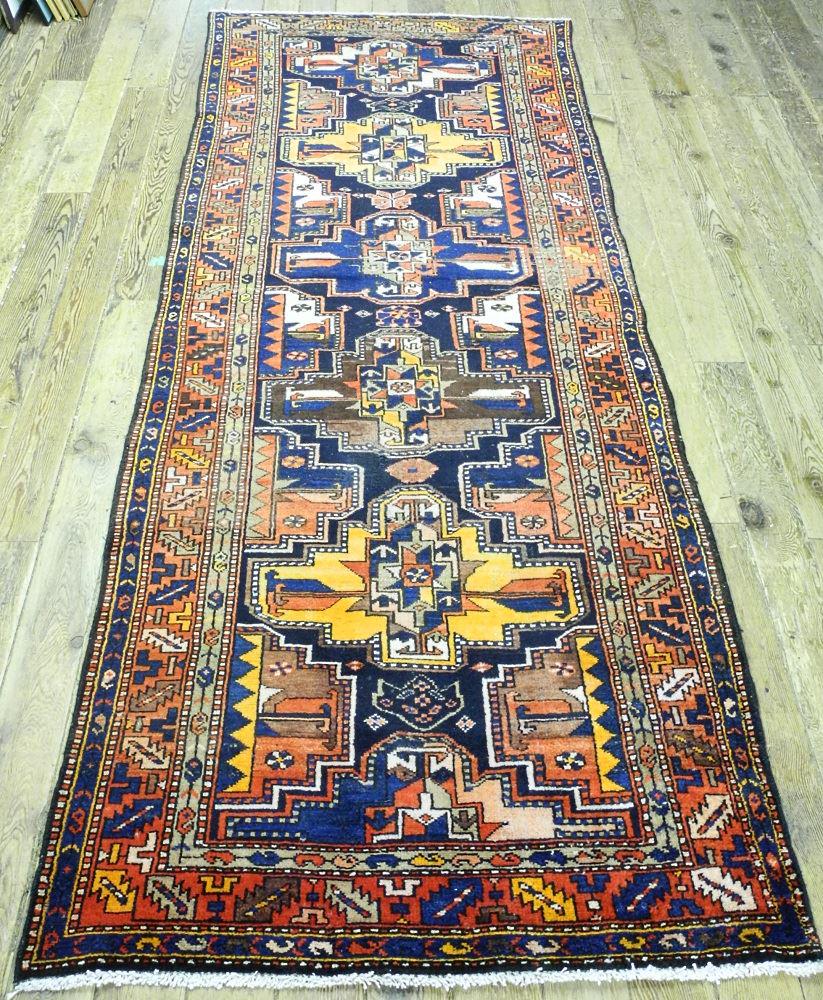 Iranian Carpet approximately, 10'6" x 4' (1 of 8)