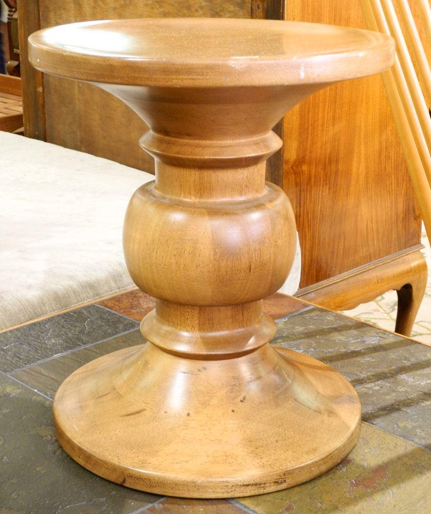 Eames Style Wood Stool, 15" high. (1 of 1)