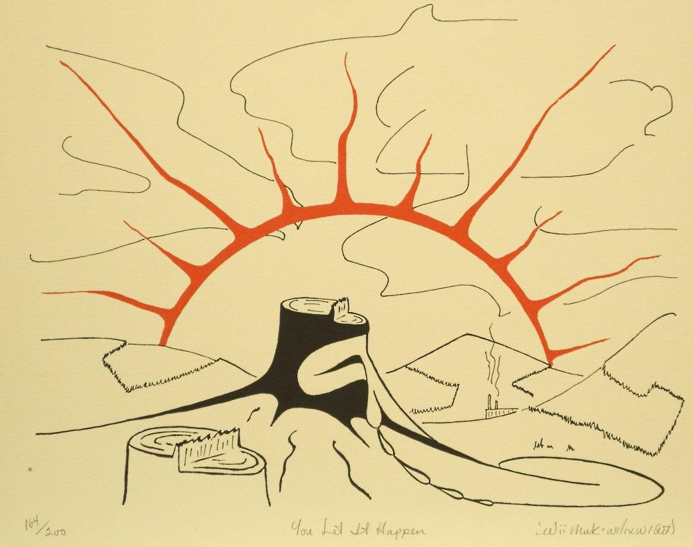 Color Print Signed 'Wii Muk' Wilixw/ Art, #164/200, 11 (1 of 3)