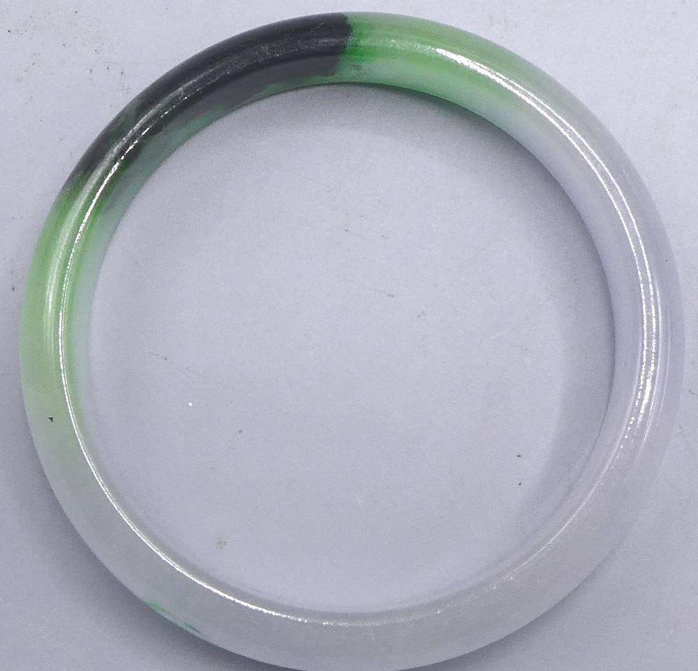 Spinach Green Jadeite Bangle. (1 of 2)