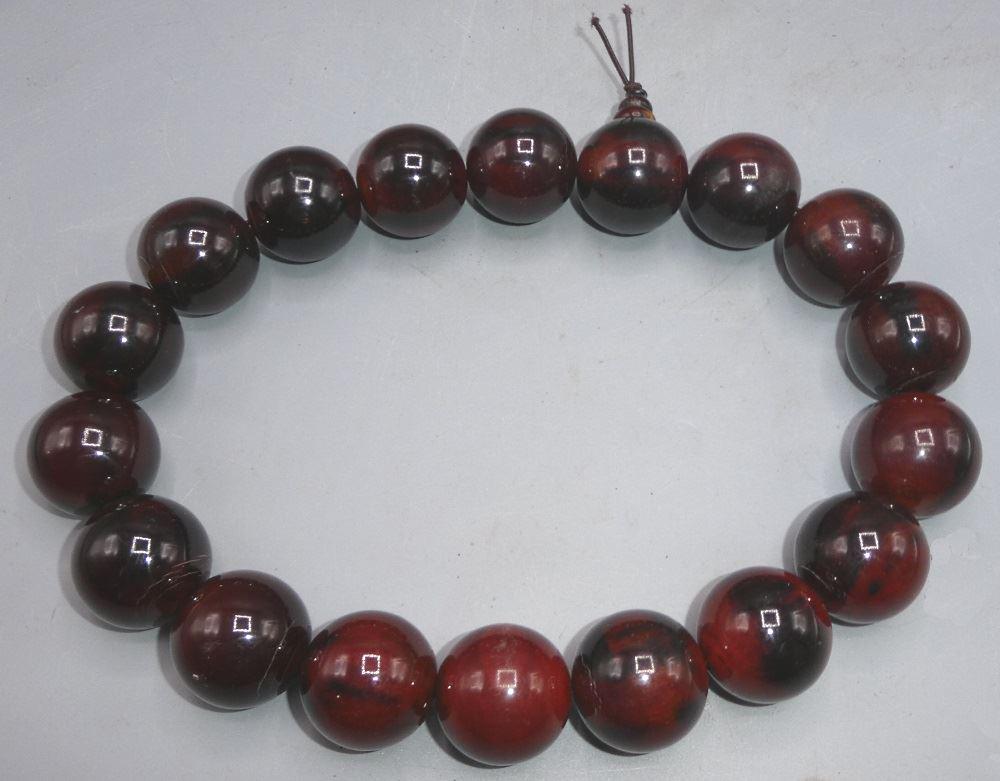 Tibeto China Large Horn Beads Prayer Necklace, 19" (1 of 2)