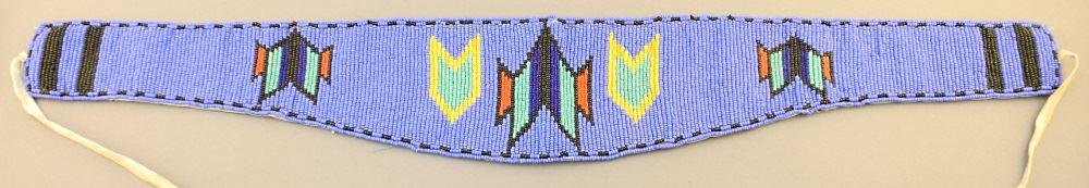 First Nations Beaded Belt / Headband Possibly Plateau / (1 of 4)