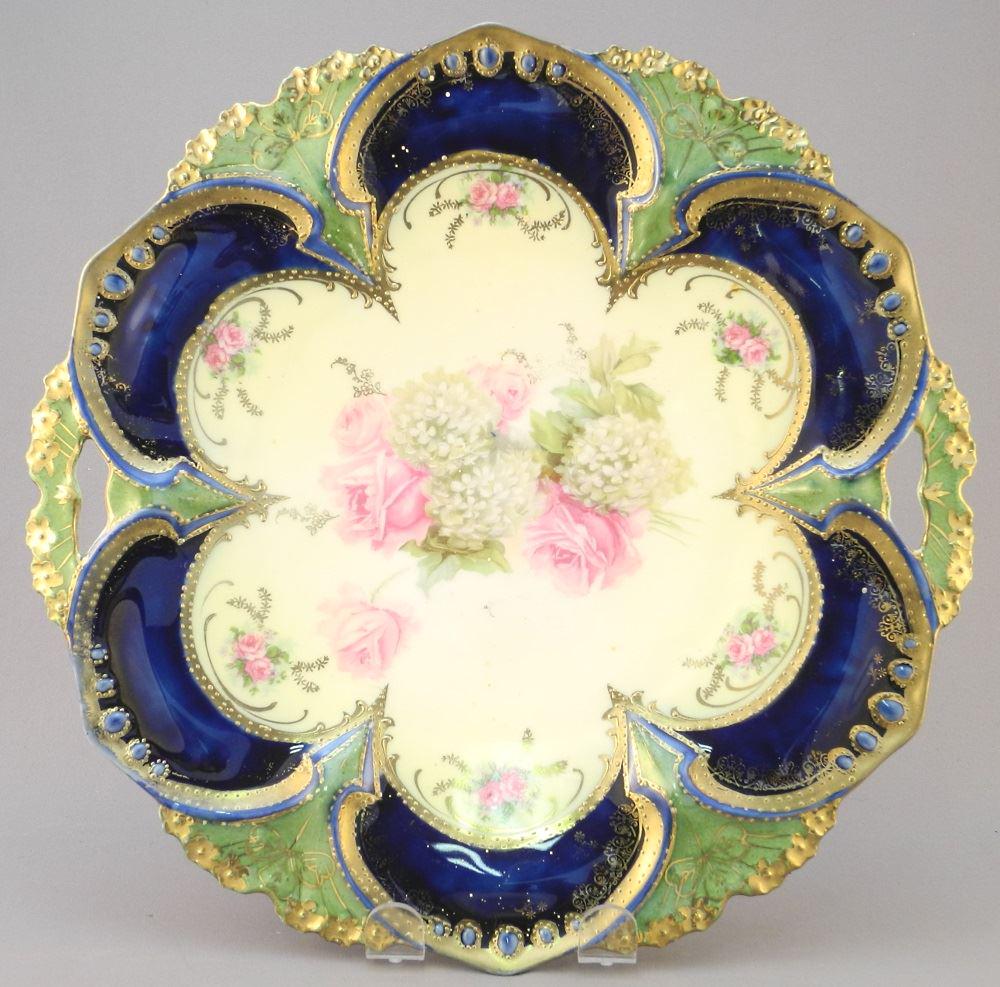R.S. Prussia Fancy Cake Plate, 11 1/4" wide. (1 of 5)