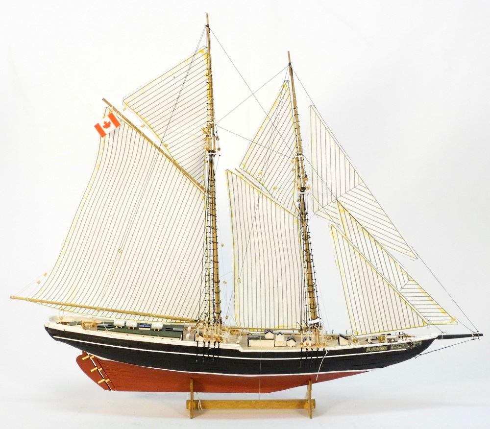Model Ship "Bluenose", 20 1/2" length. (1 of 2)