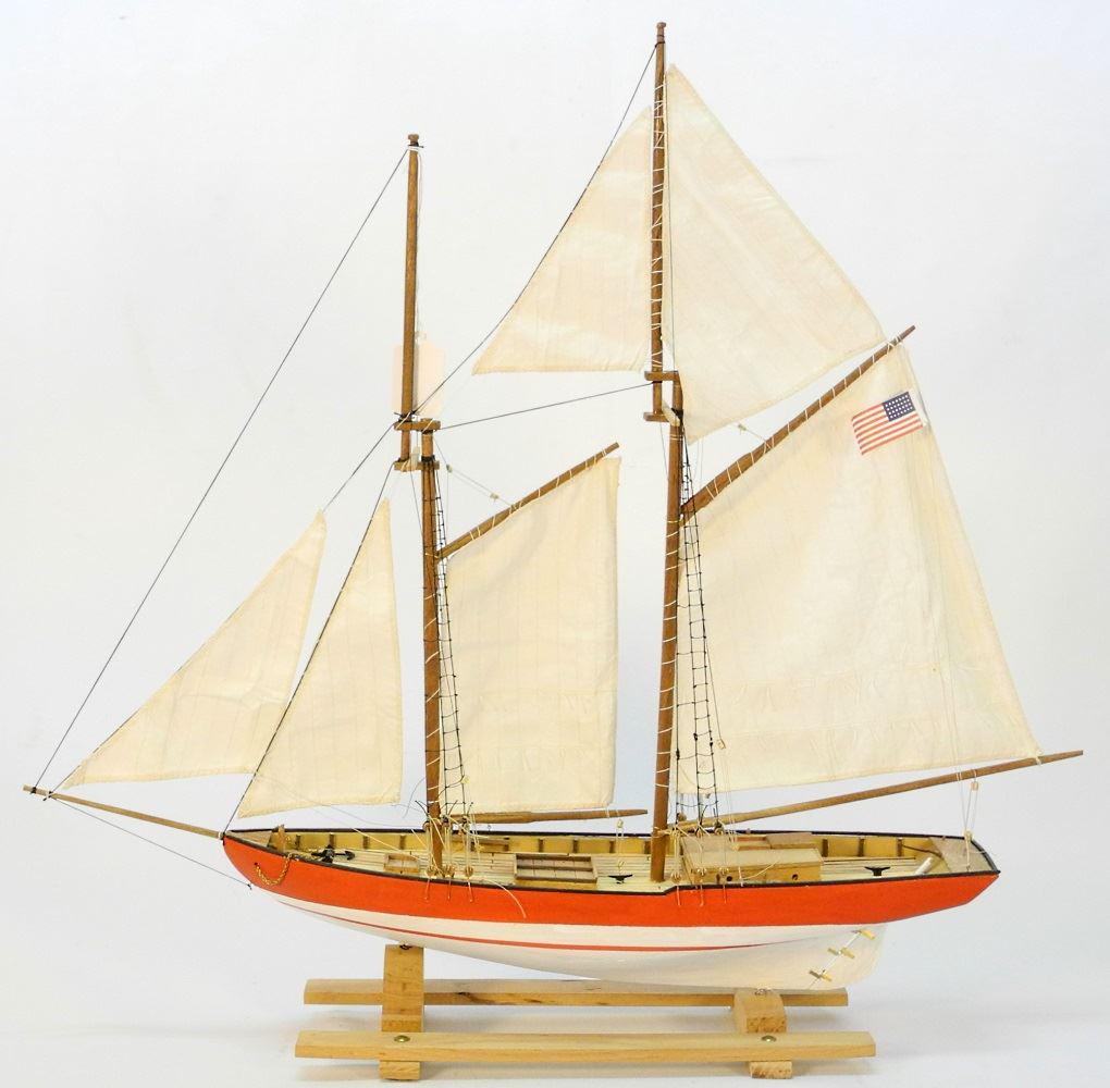 Model Ship "Schooner", 22" length. (1 of 2)