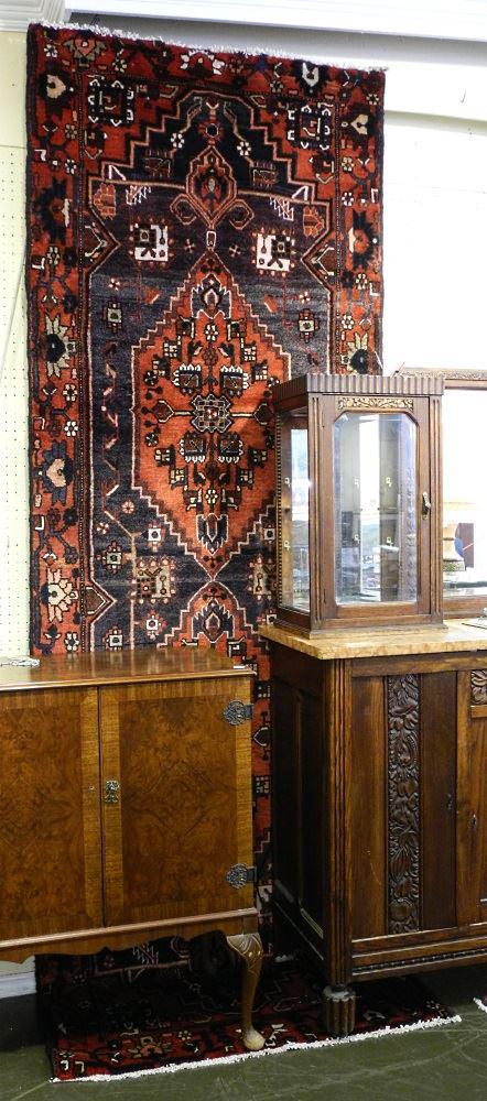 Hamadan Runner, approximately 10'5" x 3'6". (1 of 2)