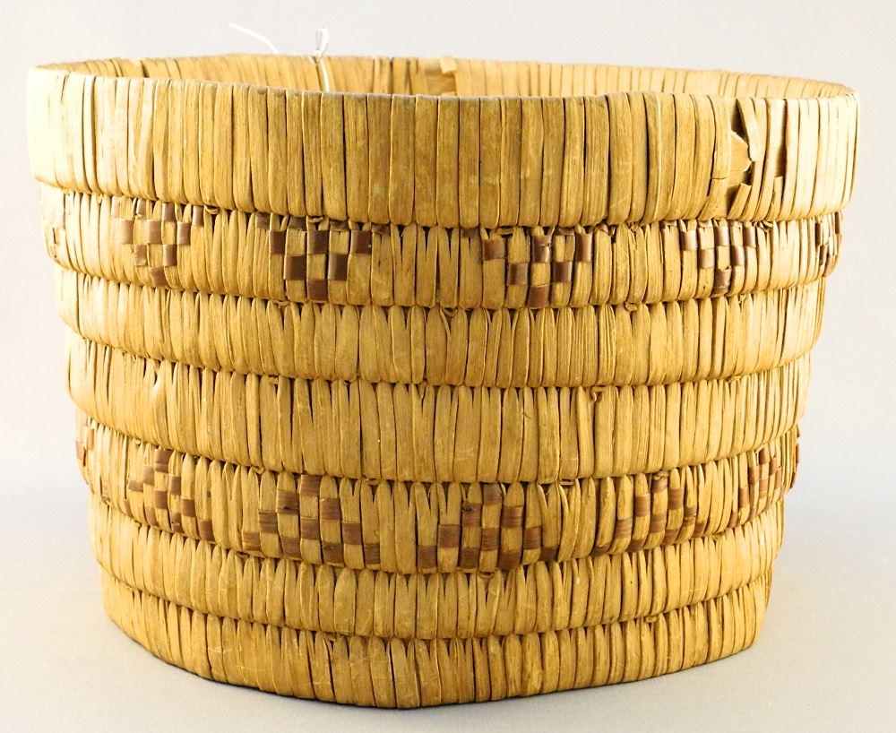 Salish Basket, as found, 6 1/4" high. (1 of 4)