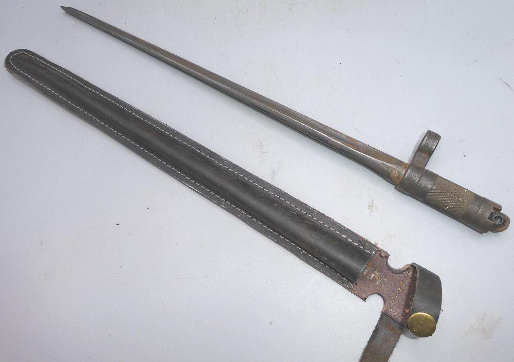 Military Bayonet with Sheath, 15" length. (1 of 3)