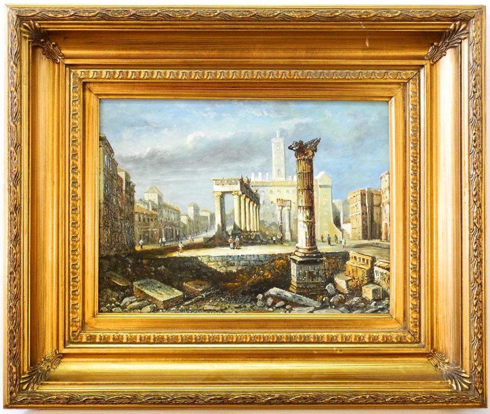 Oil on Board, 12" x 16", "Roman Forum". (1 of 5)